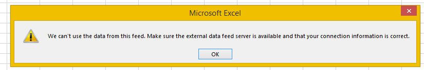 error - office 2013 odata v4