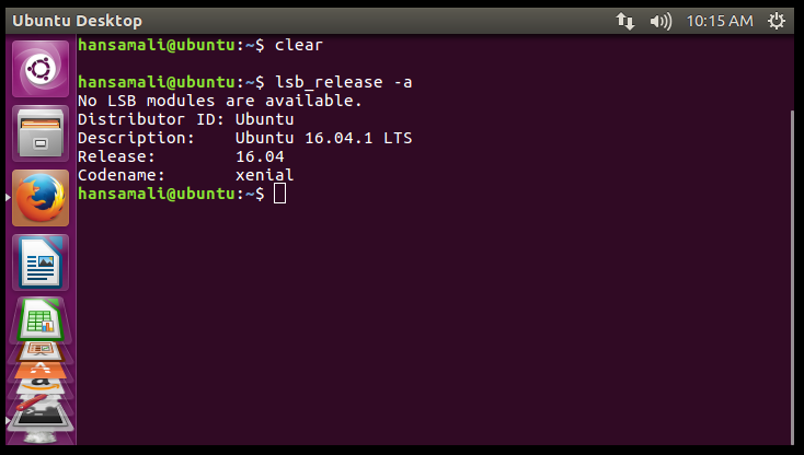 Check Ubuntu version from terminal