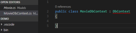 Create db context class